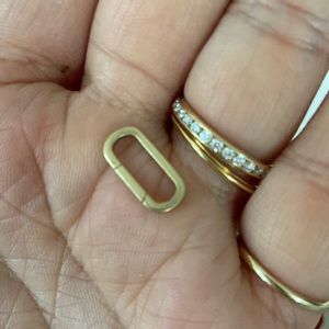 14k charm enhancer, solid